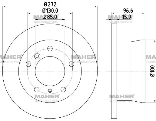 Volkswagen LT Arka Fren Diski OEM 2D0615601A